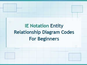 Ie Notation Entity Relationship Diagram Codes Beginner's Guide